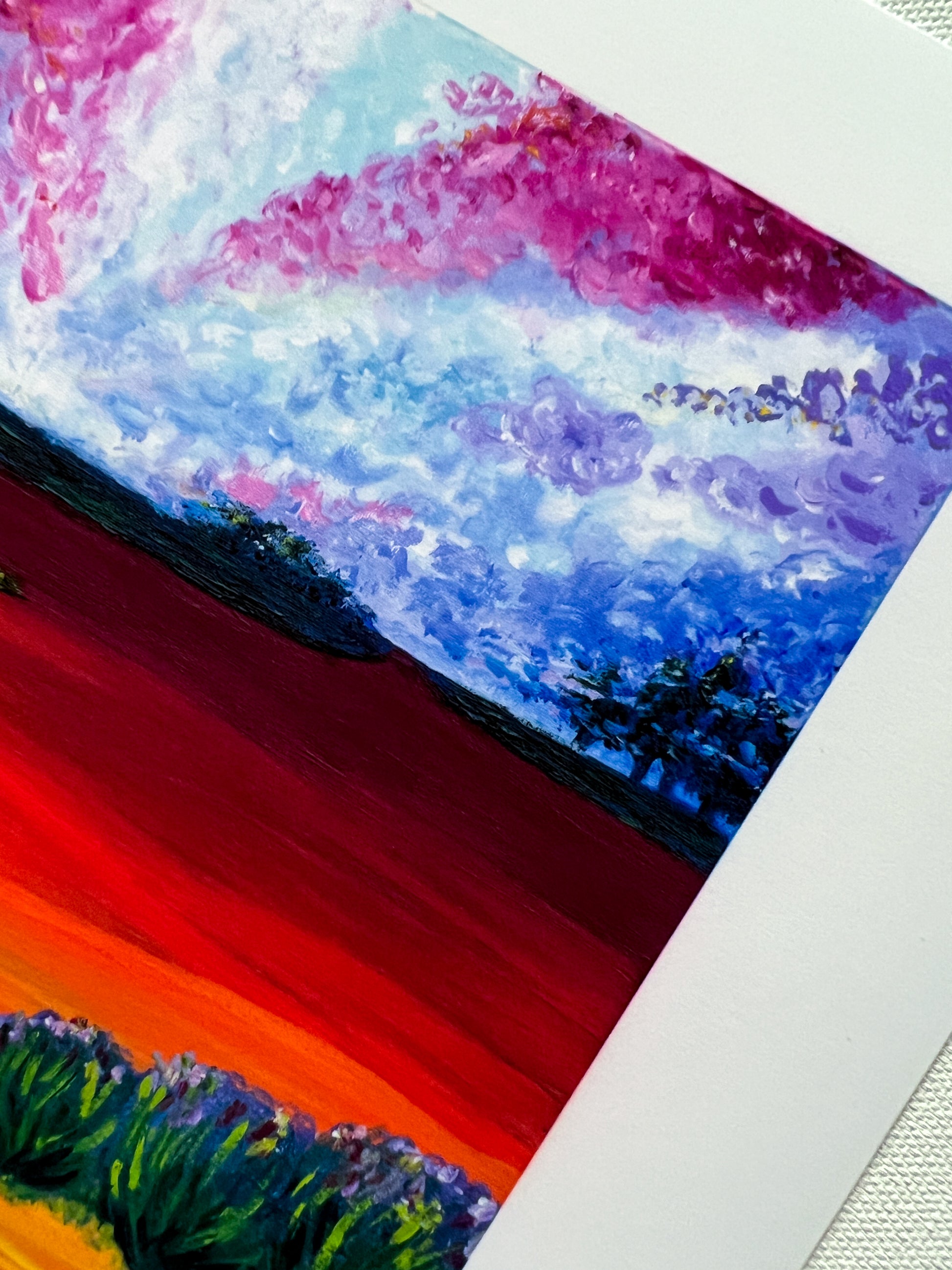 Close up of Castilla Landscape art print by Clara de la Fuente Artist 