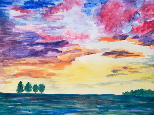 Sunset in Champaign County