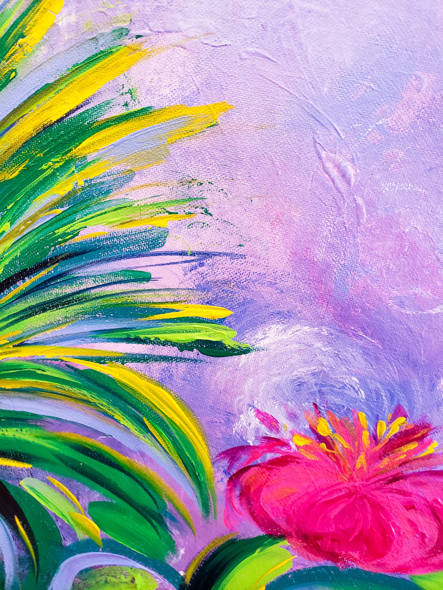 Miami Botanical Garden flower and plant detail plus texture