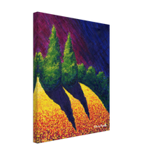 Load image into Gallery viewer, Prairie with Trees: Canvas Print
